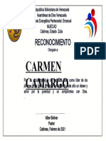 Certificado Carmen