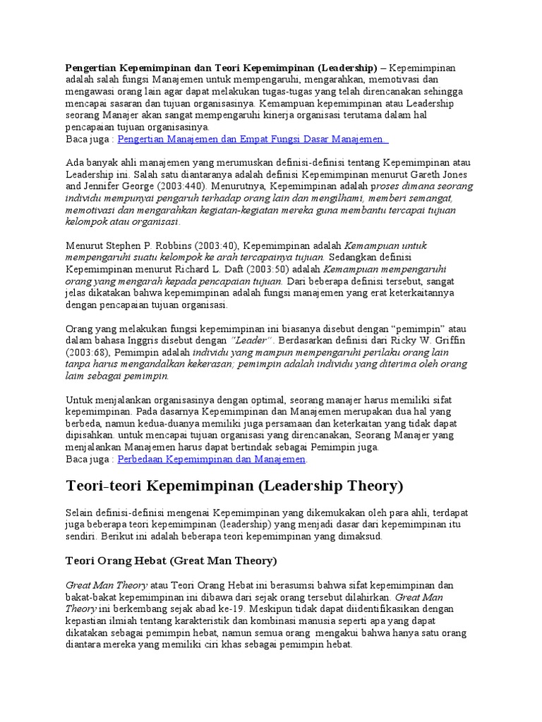 Kumpulan Materi Kepemimpinan Pdf