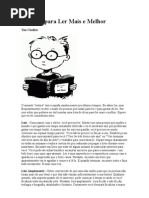 10 Dicas para Ler Mais e Melhor