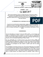 Decreto 445 Del 16 de Marzo de 2017