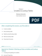 Module 4 - Data Variables and Lookup Table