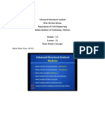 Advanced Structural Analysis Prof. Devdas Menon Department of Civil Engineering Indian Institute of Technology, Madras