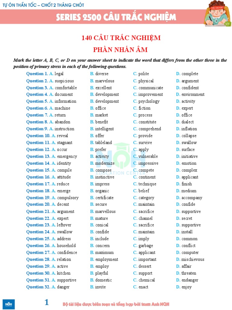 Marvelous Trọng Âm: Bí Quyết Đánh Trọng Âm Đúng Và Hiệu Quả