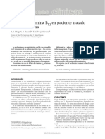 Déficit de Vitamina B12 en Paciente Tratado Con Metformina