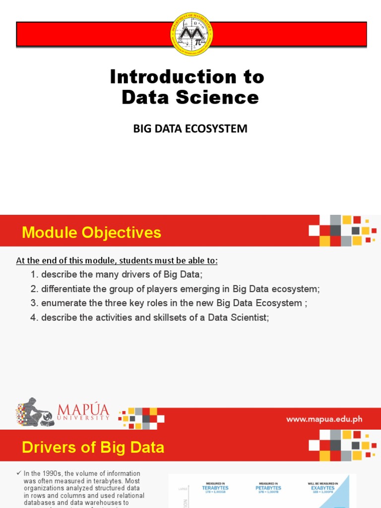 Overview of the Big Data Ecosystem | PDF | Big Data | Data Science