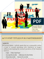 Account Titles For Partnership-Final