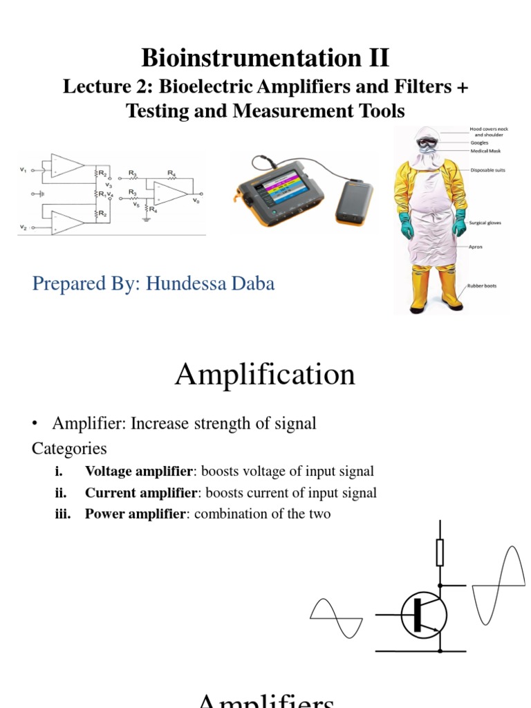 Bioelectric Amplifiers in Bioinstrumentation | PDF | Amplifier ...