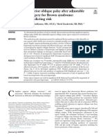 Consecutive Superior Oblique Palsy After Adjustable Suture Spacer Surgery For Brown Syndrome: Incidence and Predicting Risk