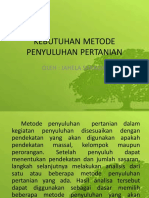 Kebutuhan Metode Penyuluhan Pertanian