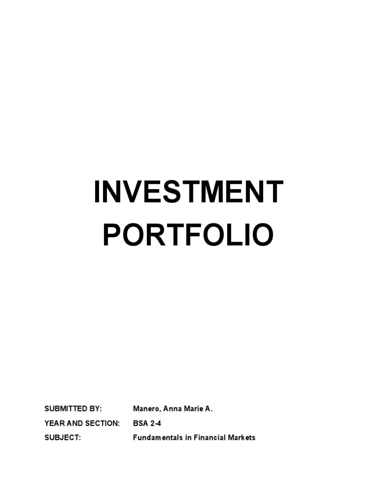 Investment Portfolio | PDF