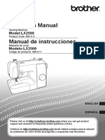 Operation Manual Manual de Instrucciones: Model:LX2500