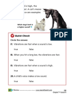 When A Sound Is High, The Vibrations Are Fast. A Cat's Meow and A Child's Voice Are Examples of High Sounds