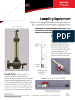 Sampling Equipment: Draw Product Sample Safety and Effectively With Our Low-Maintenance, User-Friendly Sampling Devices