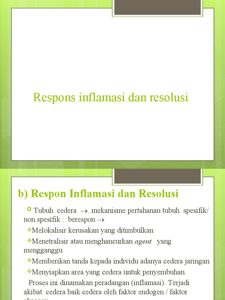Mekanisme Respon Inflamasi dan Supresi | PDF