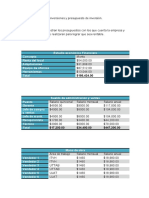 5.1 Estructura de Las Inversiones y Presupuesto (Anexo)