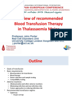 Blood Transfusion Therapy in Thalassaemia Major