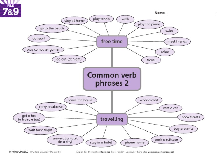 File 7and 9 - Vocab - Common Verb Phrases 2 - Complete | PDF