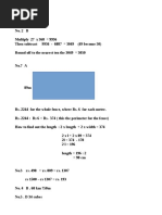 4Th Grade Math Olympiad Solutions | Pdf