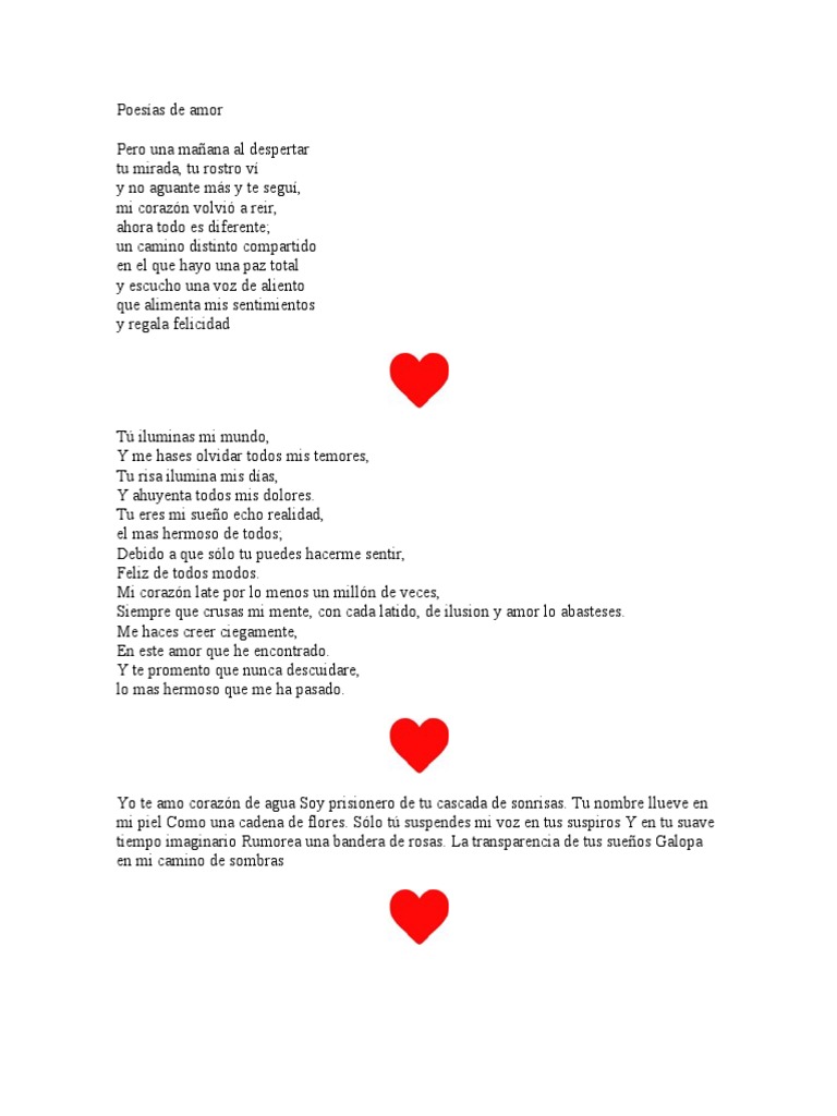 Poesías de Amor | PDF | Amor, image size:768x1024