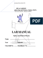 Lab Manual: Ips Academy Institute of Engineering and Science, Indore (M.P.)