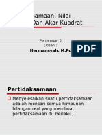 Pertidaksamaan Dan Nilai Mutlak (Pert 2)