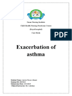 Exacerbation of Asthma: Oman Nursing Institute Child Health Nursing Practicum Course (Royal Hospital) Case Study