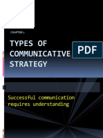 Types of Communicative Strategy