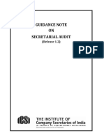 Guidance Note on Secretarial Audit