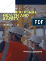 Occupational Health and Safety: Introduction To