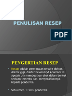 Penulisan Resep - Blok Karies 1