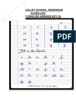 Summer Valley School, Dehradun Class-Lkg Subject-English Answer Key