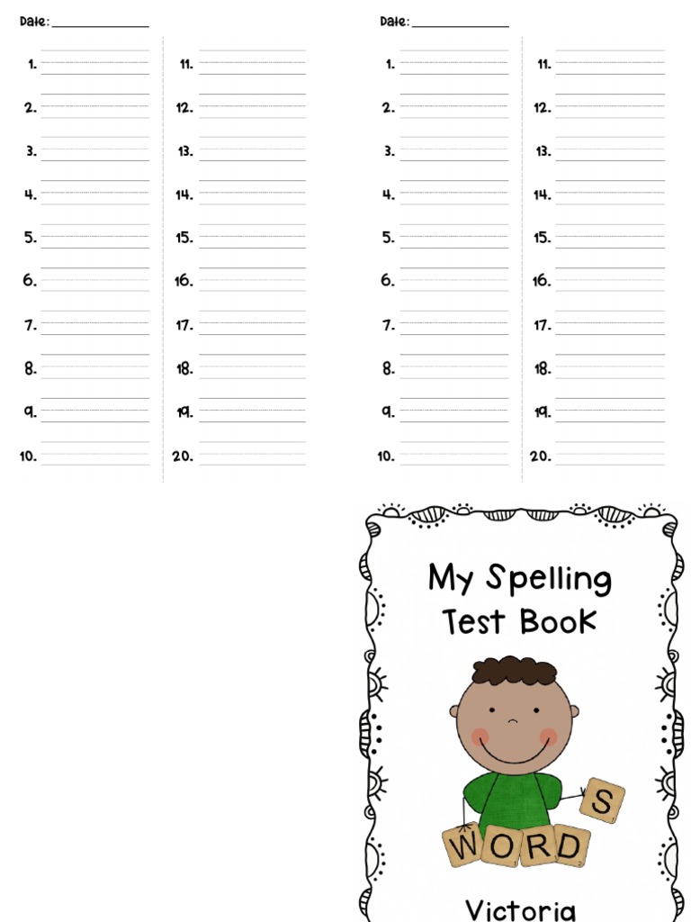 Spelling Test Book | PDF | Home & Garden