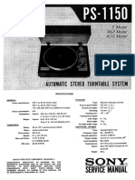 Sony Ps-1150 Turntable