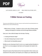 9 Bible Verses on Fasting