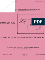 Zootechnie Tome IV Alimentation Du Betail - Usaid