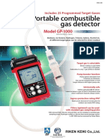 Portable Combustible Gas Detector: Model GP-1000