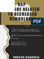 NCP: Fatigue Related To Decreased Hemoglobin: Rezaba, Vianney Airess R. I I - B