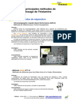 Fiche Synthese Methodes Dosage Histamine