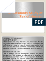 A Feasibility Study of Tea of Heaven1