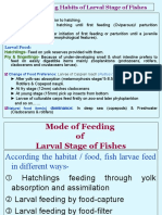 Food & Feeding Habits of Larval Stage of Fishes: Embryo: Eleuthero-Embryo: Larva