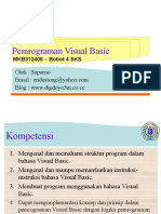 VB Pertemuan 1 Pemrograman Visual Basic