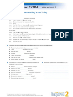 Grammar-EXTRA Inspired 2 Unit 7 Participial Adjectives Ending in -Ed -Ing