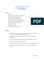 The Physiology of The Senses: Lecture 10 - Balance