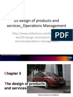 m5zn - Chapter 05 Design of Products and Services - Operations Management