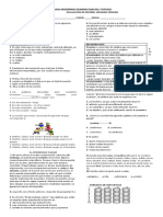 Evaluacion de Español 2 Periodo