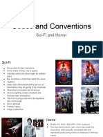 Codes and Conventions: Sci-Fi and Horror