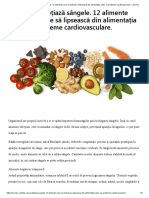Dieta Care Subțiază Sângele. 12 Alimente Care Nu Trebuie Să Lipsească Din Alimentația Celor Cu Probleme Cardiovasculare. _ Sorriso