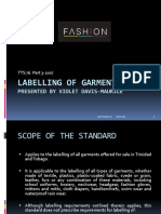 Labelling of Garments: Presented by Violet Davis-Maurice
