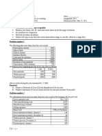 Cost Accounting: Instructions