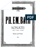 CPE Bach c Min sonata